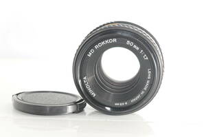 ★良品★MINOLTA ミノルタ MD ROKKOR 50mm F1.7★完動★E095★