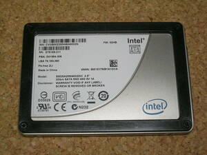 intel　SSD　SATA　40GB　SSDSA2M040G2GC　242時間/242回　正常98％　ジャンクで(2011d)