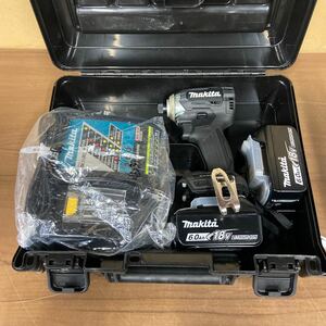 UTt535【動作品】makita/マキタ インパクトドライバー TD170D バッテリー２個付属 充電器 取説 