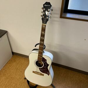 UTn94【現状品・ケース付き】Epiphone Hummingbird PRO AW アコースティックギター アコギ 弦楽器 エピフォン