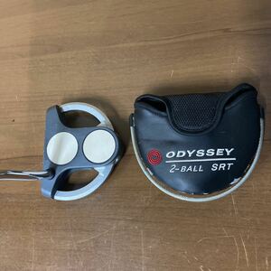 UTt658 【32インチ】ODYSSEY/オデッセイ 2-Ball SRT パター マレット ２ボール White Steel ヘッドカバー付き