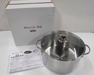 MEYER マイヤー MAXIM SS IH対応 両手鍋 24cm 【サ966】