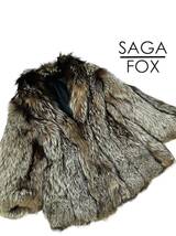 【極上美品】高級希少サイズ ◆SAGA FOX サガ フォックス ◆ 毛皮 コート　ファーコート ハーフコート ブラウン サイズ 13 XL相当_画像1