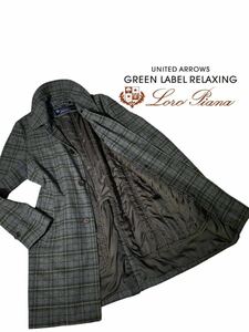 【極上の逸品】◆ UNITED ARROWS ユナイテッドアローズ　＆　Loro Piana ロロピアーナ◆ チェスターコート ロングコート コート　サイズ XL