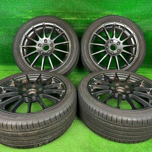 【バリ山】　アウディ　社外　17×7Ｊ　ヨコハマ　ブルーアースGT　225　45　17　PCD112　倉庫保管品　アウディA3　着用　