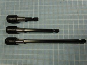 ★ 6.35mm 六角軸延長 エクステンションロッド　３本セット 【送料185円】