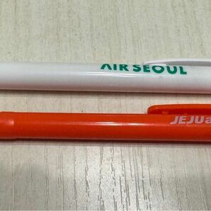 韓国　航空会社　ボールペン　２本セット　チェジュ航空　エアソウル