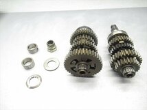 C2R5-1130 カワサキ W650 エンジンパーツ-4 ミッション ASSY メイン カウンター 【EJ650A-038*** 2002年式 動画有】_画像1