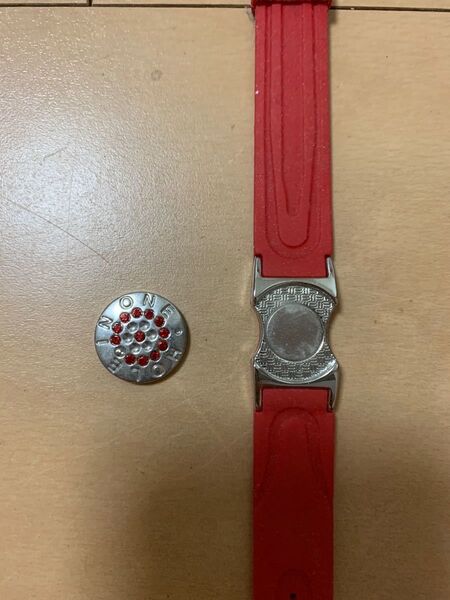 美品 ゴルフ マーカー ブレスレット アクセサリー ラバー 磁石