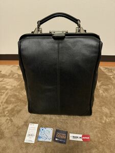 未使用　ダレス　縦型リュック　サンワサプライ　岡山デニム　防水　加工　ビジネス　黒　軽量　ブリーフ　バック　リュック　定価20,000