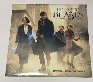 ファンタスティックビースト FANTASTIC BEASTS 2018年 オフィシャルカレンダー ★未使用品★ ポスター等に ※シュリンク痛み