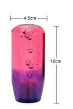大人気♪ 送料無料！ クリスタル シフトノブ 10cm グリーン&レッドグラデーション 8角 泡 ドリ車 スタンス ヘラフラ JDM トラック ダンプ_画像3