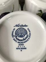 【未使用】Noritake ノリタケ ロイヤルオーチャード ココット皿　3セット 深皿 果物柄 おしゃれ_画像4