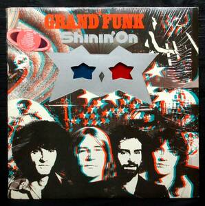 洋a 米オリジナル Grand Funk『 Shinin' On 』ステッカー＋シュリンク付・3Dジャケット SWAE-11278＊グランド・ファンク. シャイニン・オン