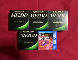 FUJI FILM MF2DD 富士フイルム フロッピーディスク 20枚 maxell マクセル MOディスク 640MB 3枚 未使用 未開封
