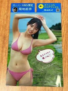 菊地姫奈 両面クリアファイル 未使用品 雑誌付録 週刊プレイボーイ