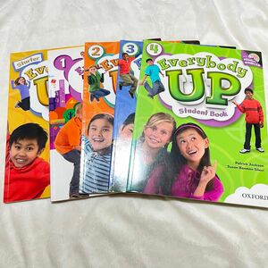 オックスフォード　everybody up 英語教材　スターター　 1 2 3 4 計5冊　セット　まとめ売り