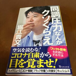 同調圧力なんかクソくらえ （宝島社新書　５９９） 堀江貴文／著