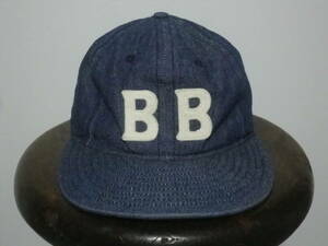 ＢＬＵＥＢＬＵＥ×ＥＢＢＥＴＳ　ＦＩＥＬＤ　デニムキャップ　ＵＳＡ製