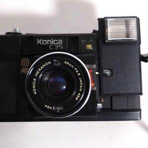 K) Konica C35 AF コニカ コンパクトフィルムカメラ KONICA HEXANON 38mm F2.8 コンパクトカメラ ケース付き L2502の画像2