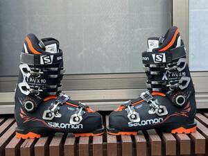 salomon スキーブーツ『X PRO X90』ブラック/オレンジ 25.5cm ソール長296mm（サロモン）