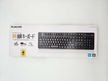 TK-FDM106TXBK エレコム 2.4GHz無線 ワイヤレス 日本語配列 テンキー 無線フルキーボード ブラック black 黒 ELECOM 無線キーボード_画像1