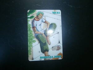 ワンピース カード ・RORONOAZORO （ロロノア・ゾロ ）・カードは、プラ製