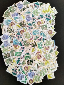 使用済み切手　「２０１６グリーティング『伝統色』」　１０種完×２０　２００枚（台紙付）