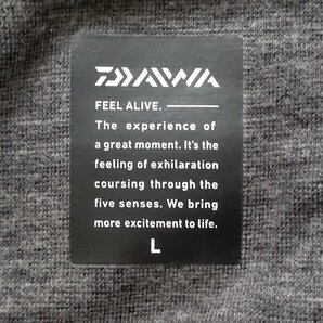 (管77144)未使用 Daiwa ダイワ ブレスマジック 長袖シャツ 厚手 Lサイズ ブラック 防寒 ウェアの画像6
