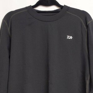 (管77144)未使用 Daiwa ダイワ ブレスマジック 長袖シャツ 厚手 Lサイズ ブラック 防寒 ウェアの画像2