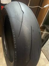 中古MCタイヤ PIRELLI DIABLO SUPERCORSA V3 SC2 200/55ZR17 パンク修理痕あり ピレリ ディアブロ スーパーコルサ 200 55 17 0919 K4385_画像5