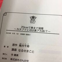 初版帯付き　２０ｃｍで奥まで溺愛　～カタブツ上司は裏アカ系！？～　（ぶんか社コミックス） 青井千寿　限定ペーパー付_画像4