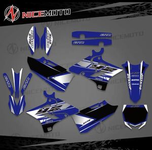 【送料無料】2015 2016 2017 2018 2019 YZ125-250用カスタムチーム グラフィックステッカーキット