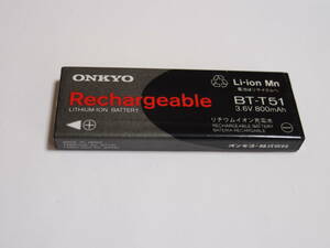 ONKYO　　リチウムイオン充電池　　BT-T51　ガム電池　３．６V　800mAh 動作確認