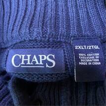 2XL CHAPS チャップス ラルフローレン コットンニット ビックサイズ_画像5