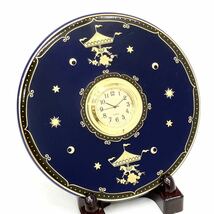 香蘭社 メリーゴーランド 陶器 置時計 時計　alp梅1123_画像2
