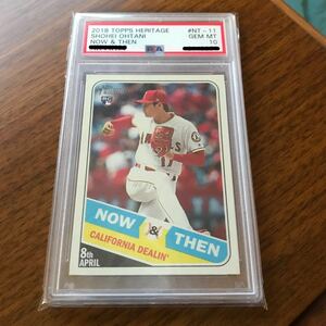 [PSA 10 GEM MT 鑑定済] 大谷翔平 MLB ルーキーカード RC topps HERITAGE 2018 NOW & THEN #NT-11 SHOHEI OHTANI リアル二刀流 レア