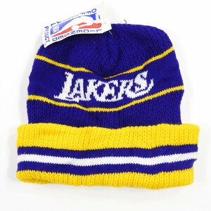 未使用 Los Angeles Lakers ロサンゼルス レイカーズ ニットキャップ #12092 送料360円 ヴィンテージ オールド アメカジ NBA 90's