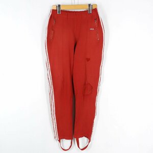 80's adidas アディダス デサント物 トラックパンツ レッド size 4 #12918 ジャージパンツ ヴィンテージ ビンテージ オールド