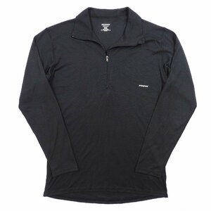 patagonia パタゴニア 44662 キャプリーン ハーフジップ トップ ブラック Size M #13537 送料360円 アメカジ カジュアル アウトドア