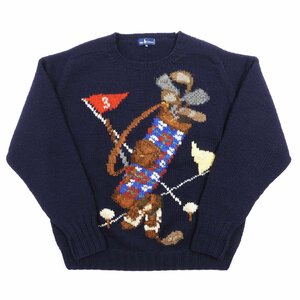 Ralph Lauren ラルフローレン セーター ゴルフバッグ柄 Size M #13602 アメカジ カジュアル ニット キャディバッグ インパクト21