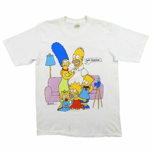 デッド 80's ザ シンプソンズ Tシャツ ホワイト USA製 size L #13692 送料360円 The Simpsons アメカジ オールド ヴィンテージ アメリカ製