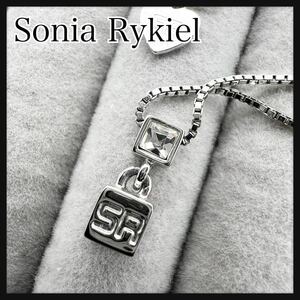 Sonia Rykiel ソニアリキエル　スクエア　ネックレス　シルバーカラー　送料込