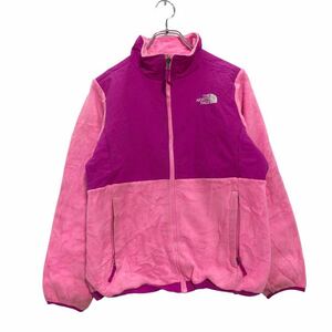 中古 古着 THE NORTH FACE フリース ジャケット L ピンクパープル ノースフェイス キッズ ジップアップ 古着卸 アメリカ仕入 a511-5830