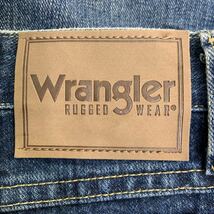 中古 古着 Wrangler デニムパンツ W36 ラングラー ビッグサイズ インディゴ コットン メキシコ製 古着卸 アメリカ仕入 2312-587_画像8