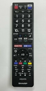 シャープ 4K液晶TV アクオス用リモコン GB335SA 動作品 ④