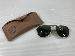 美品 RayBan レイバン サングラス ティアドロップ USA B&L U.S.A ボシュロム ゴールドカラー 