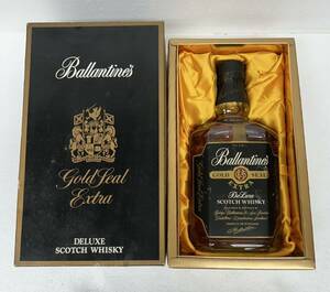 【未開栓】 古酒 Ballantines バランタイン GOLD SEAL EXTRA スコッチ ウィスキー ゴールドシール 750ml 43% 箱付き