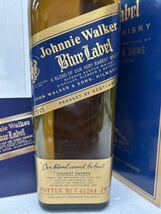 ジョニーウォーカー ブルーラベル スコッチウイスキー 未開栓750ml 43%　Johnnie Walker Blue Label　古酒　no165_画像3