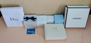 ※CHANEL、Dior、COACH、 4°C、BRILLIANT ARROW※空き箱　ジュエリーBOX空箱　５個セット